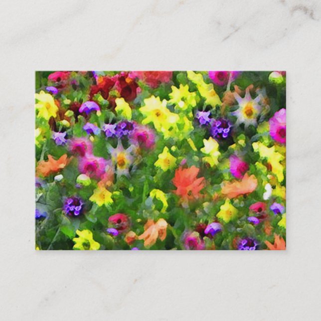 Blumeneindrücke ATC Visitenkarte (Vorderseite)