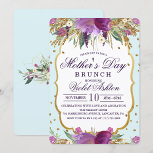 Blumeneinladung der mutter Tages Einladung