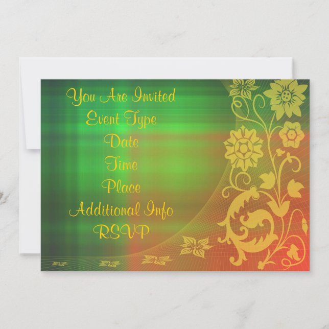 Blumeneinladung Einladung (Vorderseite)