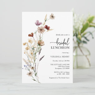 Blumeneinladung zum Braunlunch Einladung