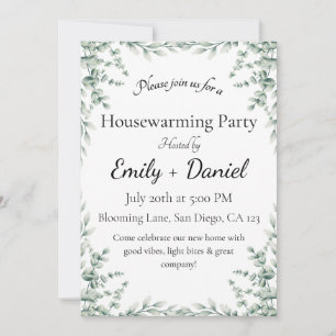 Blumeneinladung zur Sommer-Housewarming-Party Einladung