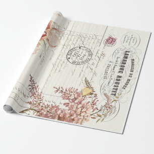 Blumeneintagsfliegen Decoupage Plakat Geschenkpapier