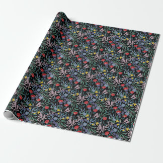 Blumenelegant: Abstrakter Vintager Hintergrund Geschenkpapier