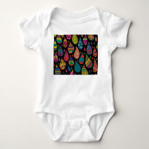 Blumeneleganz, abstrakter Hintergrund. Baby Strampler