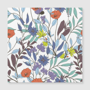 Blumeneleganz, abstrakter Vintage-Hintergrund. Magnetkarte