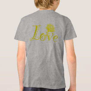 Blumeneleganz: Liebe illustriert mit Rose Tri-Blend Shirt