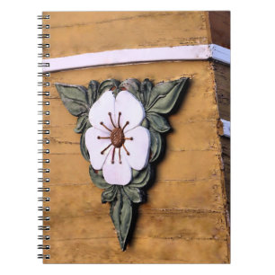 Blumenemblem - Notebook Notizblock