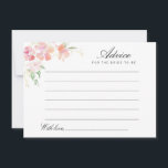 Blumenempfehlung in Aquarellfarben Hinweiskarte<br><div class="desc">Ein einfaches Blumendesign mit goldfarbenen und rosa Blume. Sie können die Farben und Textdetails ändern.</div>