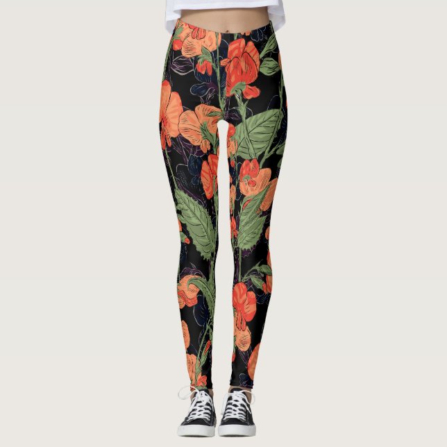 Blumenenergisierung Leggings (Vorderseite)