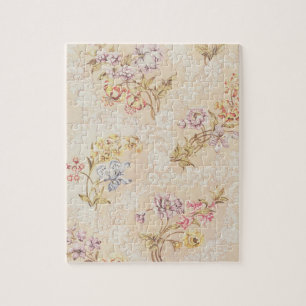 Blumenentwurf mit Pfingstrosen, Lilien und Rosen