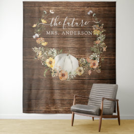 Blumenernte Pumpkin Bridal Backdrop Foto Stand Wandteppich