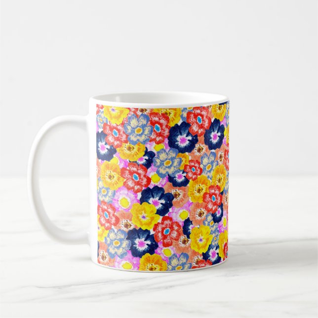 Blumenexplosion Kaffeetasse (Links)