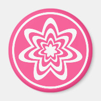 Blumenexplosionsmagnet, rosa