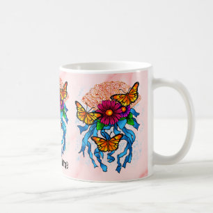 Blumenfächer kaffeetasse
