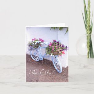 Blumenfahrrad Dankeskarte