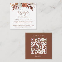 Blumenfall Moderne Hochzeitwebsite QR Code UAWG