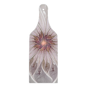 Blumenfantasie, Abstrakte moderne Pastell-Blume Schneidebrett