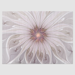 Blumenfantasie, Abstrakte moderne Pastell-Blume Seidenpapier