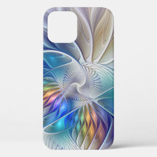 Blumenfantasie, buntes Abstraktes Fraktal Blume Case-Mate iPhone Hülle
