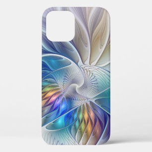 Blumenfantasie, buntes Abstraktes Fraktal Blume Case-Mate iPhone Hülle