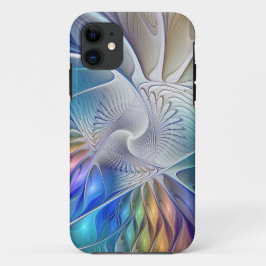 Blumenfantasie, buntes Abstraktes Fraktal Blume Case-Mate iPhone Hülle