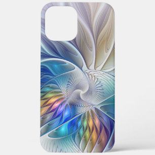 Blumenfantasie, buntes Abstraktes Fraktal Blume Case-Mate iPhone Hülle