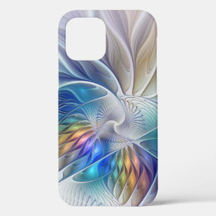 Blumenfantasie, buntes Abstraktes Fraktal Blume Case-Mate iPhone Hülle