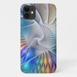 Blumenfantasie, buntes Abstraktes Fraktal Blume Case-Mate iPhone Hülle