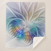 Blumenfantasie, buntes Abstraktes Fraktal Blume
