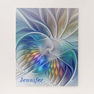 Blumenfantasie, farbenfrohe Abstrakte Blume Name