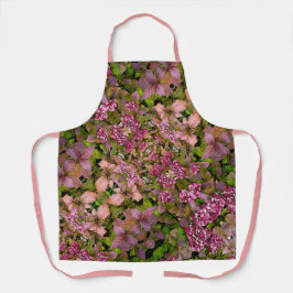 BLUMENFANTASIE IN BURGUNDY, PALETTE UND GRÜN SCHÜRZE