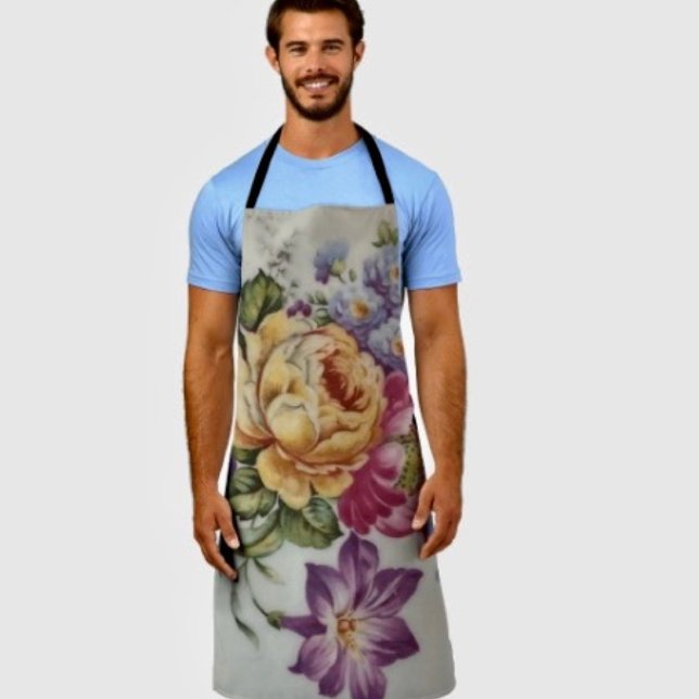 Blumenfantasie  schürze (Floral Fantasy Apron 100% polyester machine washable.)