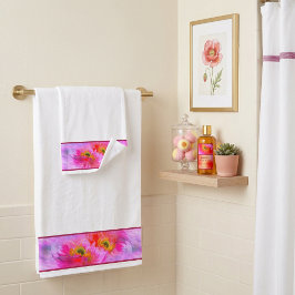 Blumenfantasiebad Handtuch Set