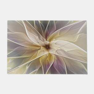 Blumenfantasy Gold Angelpflanzung Abstraktes Frakt Fußmatte