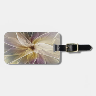 Blumenfantasy Gold Angelpflanzung Abstraktes Frakt Gepäckanhänger