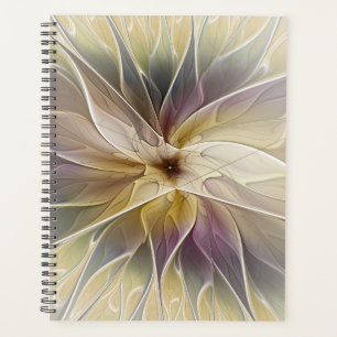 Blumenfantasy Gold Angelpflanzung Abstraktes Frakt Planer