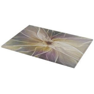 Blumenfantasy Gold Angelpflanzung Abstraktes Frakt Schneidebrett