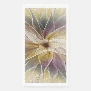 Blumenfantasy Gold Angelpflanzung Abstraktes Frakt Serviette