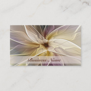 Blumenfantasy Gold Angelpflanzung Abstraktes Frakt Visitenkarte