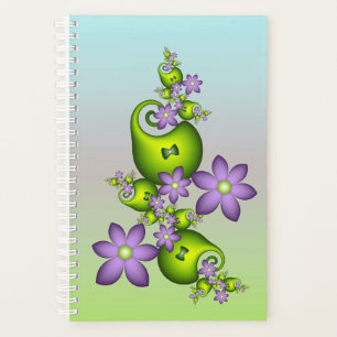 Blumenfantasy Lilac Blume Grüne Formen Fraktal Planer