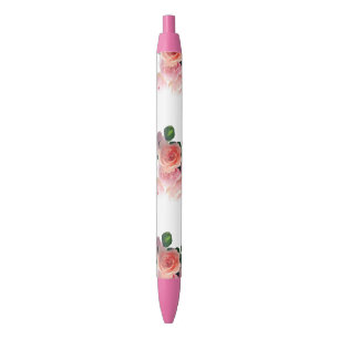 Blumenfarbene Blume Rose Trendy-Vorlage Kugelschreiber