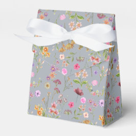 Blumenfarbmuster - rosa, lila, grün geschenkschachtel