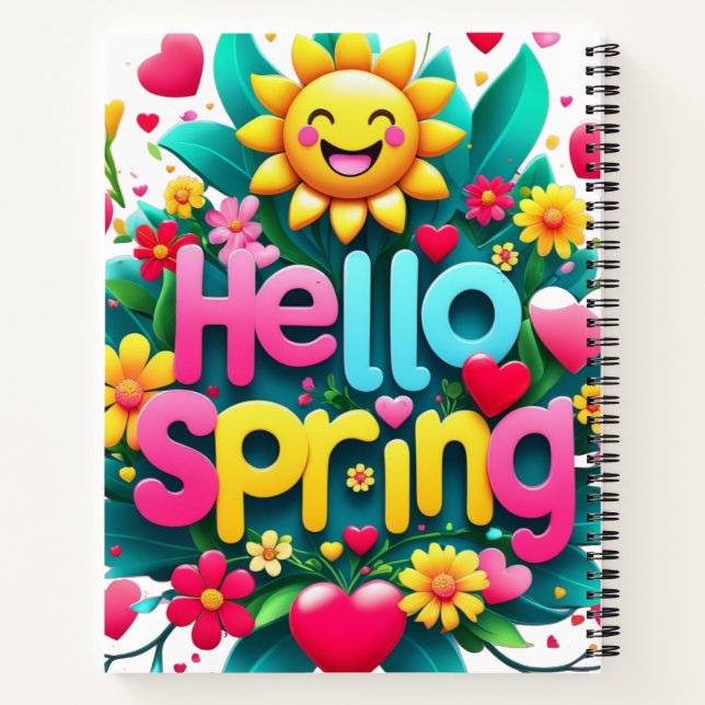 Blumenfeder Notizbuch (Rückseite)