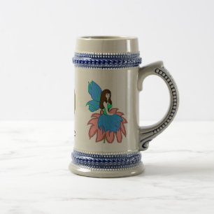 Blumenfee, feenhafte Kopie des Drachen, feenhafte Bierglas