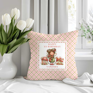 Blumenfee zum 6. Geburtstag - Kissenbezug Kissen