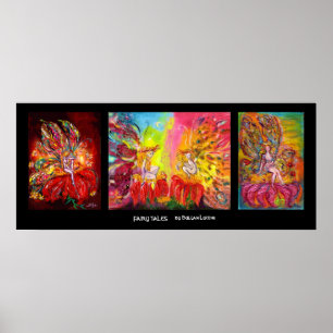 BLUMENFEEN IN DER NACHT POSTER