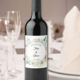 Blumenfeier "Liebe" mit Namen Weinetikett