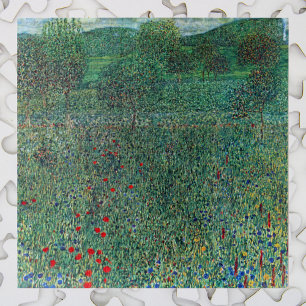 Blumenfeld in Litzlberg Klimt, Vintage Landschaft