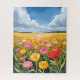 Blumenfeld Landschaftsmalerei Natur