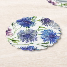 Blumenfeld, lila, blau c